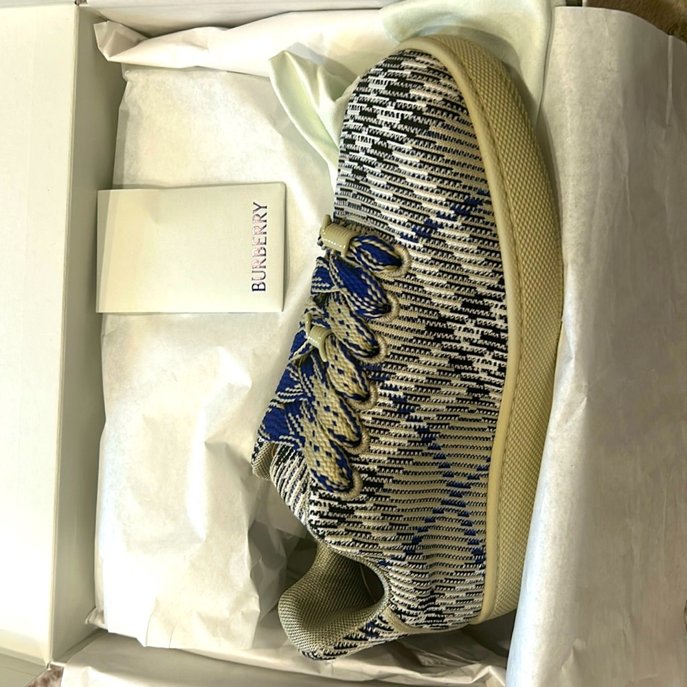 Brand new in box Burberry lichen check blue